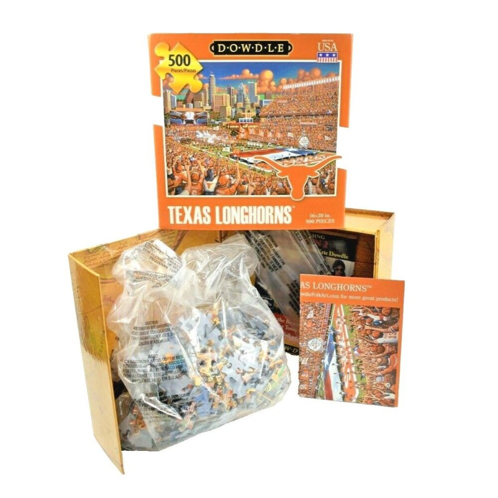 Dowdle Puzzles UT Texas Longhorns Memorial Stadium 500 Piece Jigsaw Puzzle New